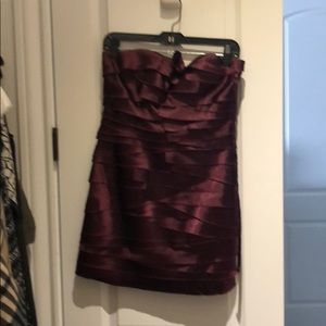 Bebe ribbon wrap dress